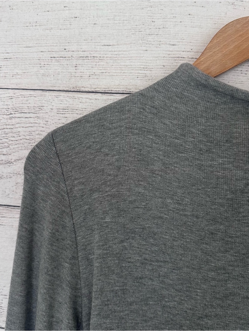 Veronica Beard the Theresa Turtleneck in Heather Grey. - Picture 8 of 8